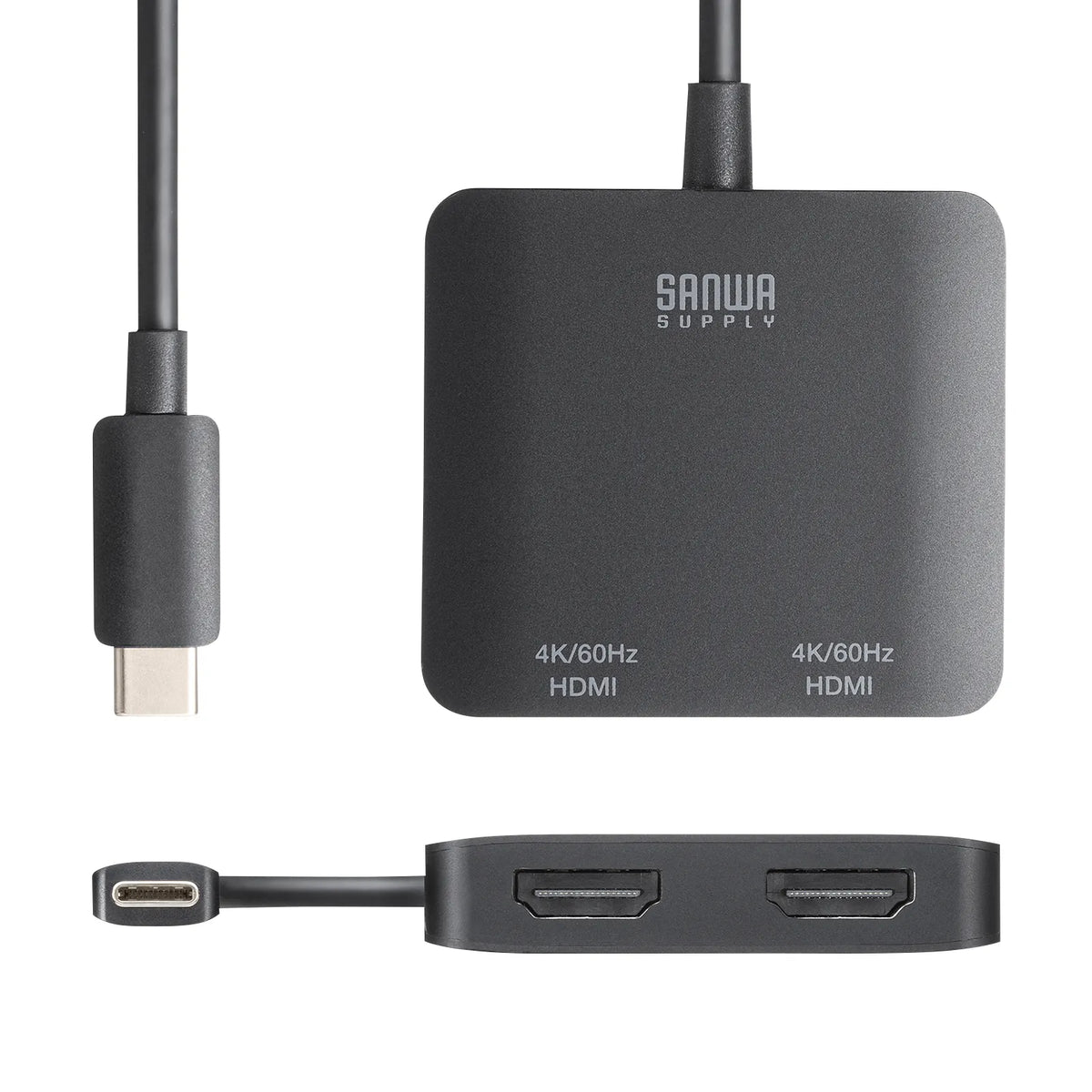 USB Type C to HDMI Conversion Adapter (2 Ports/4K Compatible) AD-ALCMST2HD2