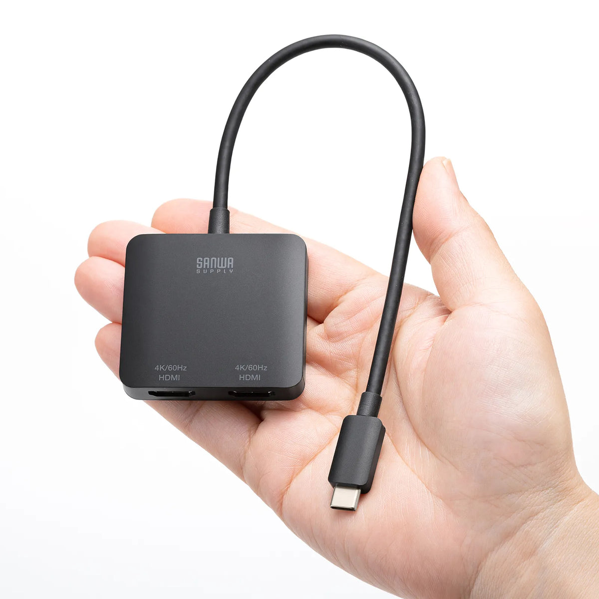 USB Type C to HDMI Conversion Adapter (2 Ports/4K Compatible) AD-ALCMST2HD2