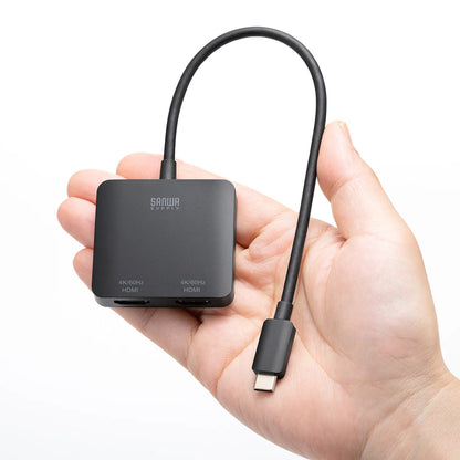 USB Type C to HDMI Conversion Adapter (2 Ports/4K Compatible) AD-ALCMST2HD2