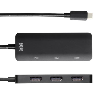 USB Type C to HDMI Conversion Adapter (3 Ports/4K Compatible) AD-ALCMST3HD2
