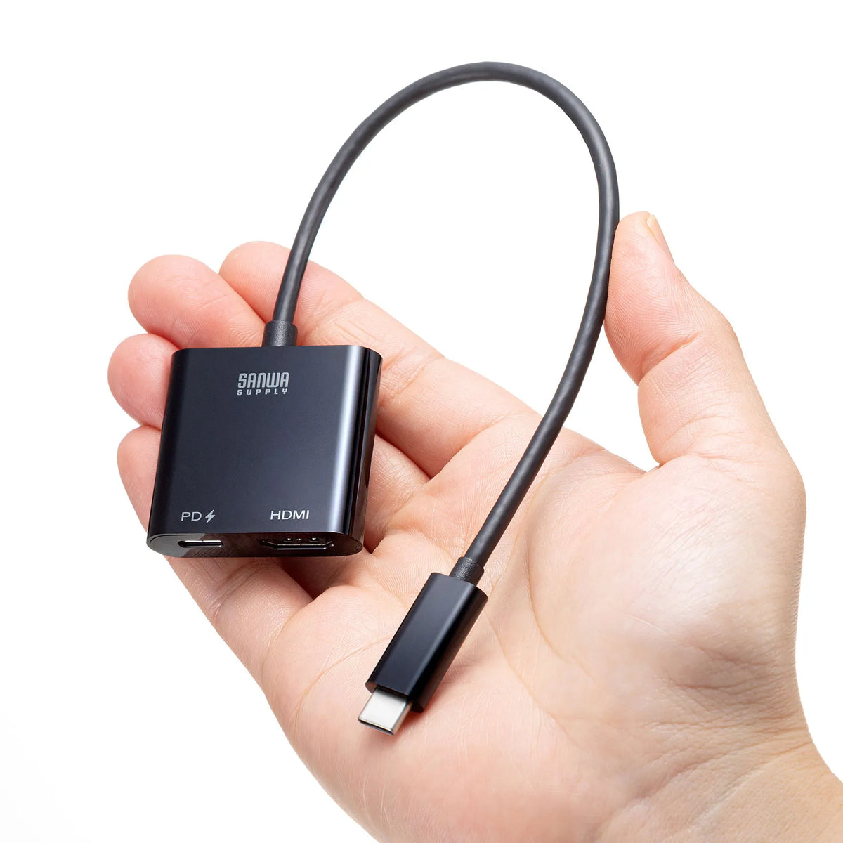 USB Type C-HDMI変換アダプタ(4K/60Hz/PD対応) AD-ALCPHDPD