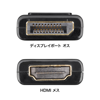 DisplayPort-HDMI 変換アダプタ(4K/60Hz対応) AD-DPPHD02
