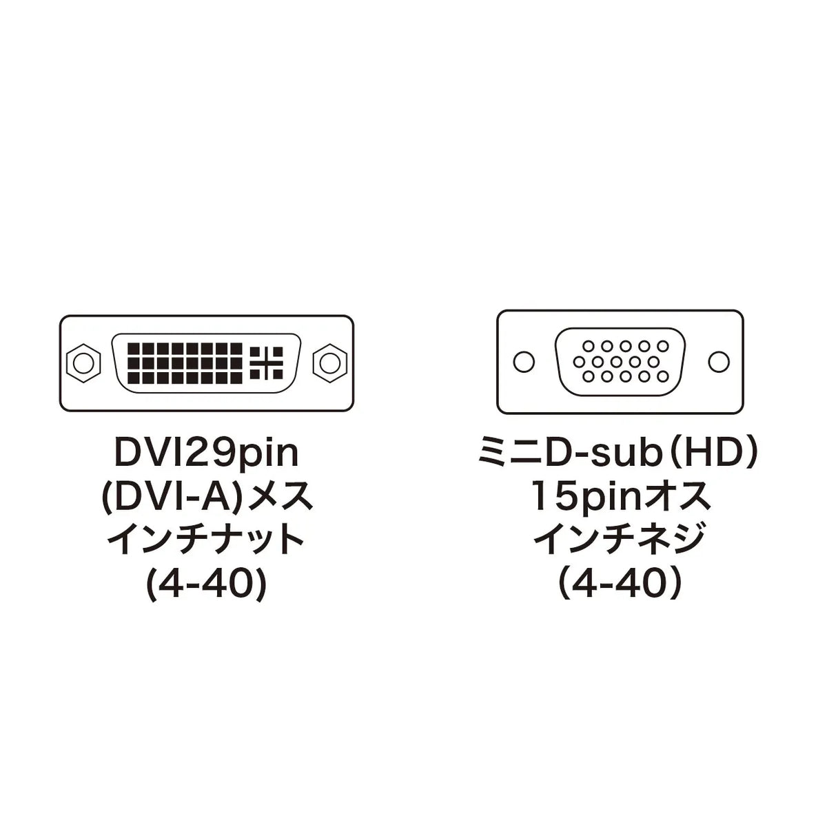 DVIアダプタ(DVI-VGA) AD-DV01K2