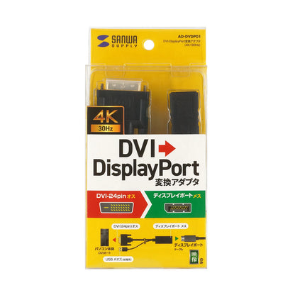 DVI-to-DisplayPort Conversion Adapter (4K/30Hz) AD-DVDP01