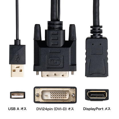 DVI-to-DisplayPort Conversion Adapter (4K/30Hz) AD-DVDP01