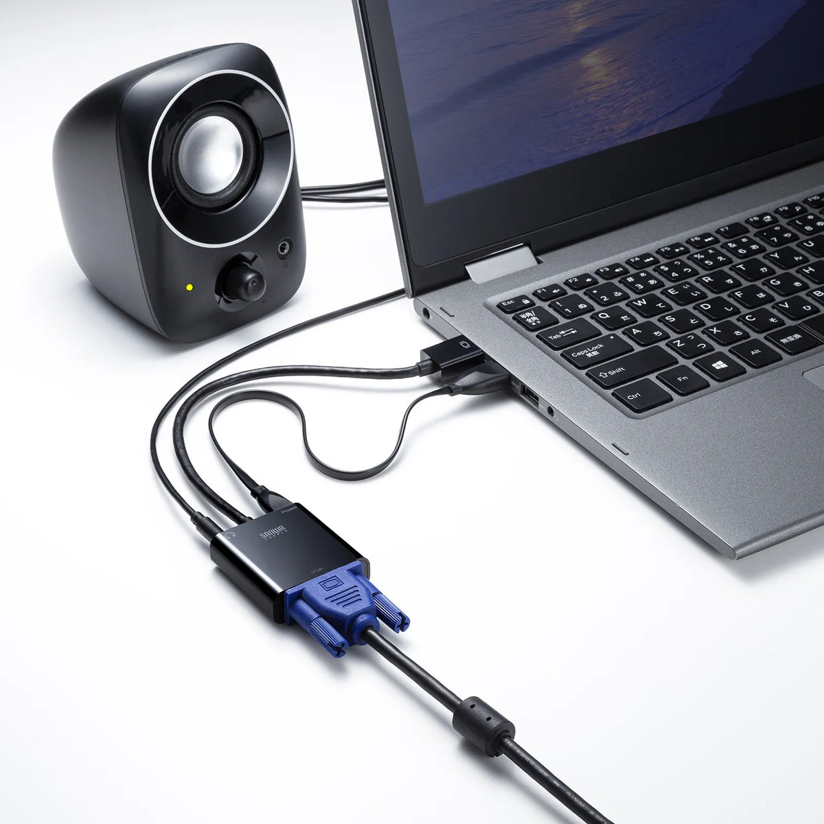 HDMI-to-VGA conversion adapter (with audio output) AD-HD23VGA