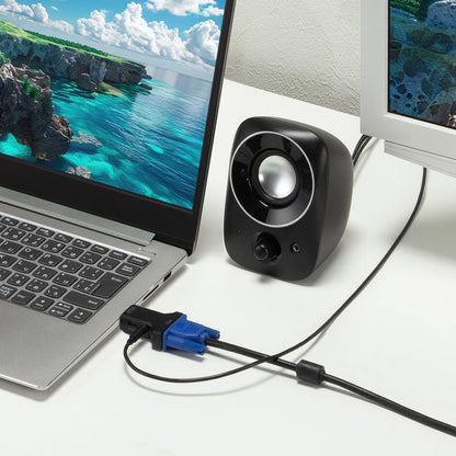 HDMI-to-VGA conversion adapter (with audio output) AD-HD33VGA