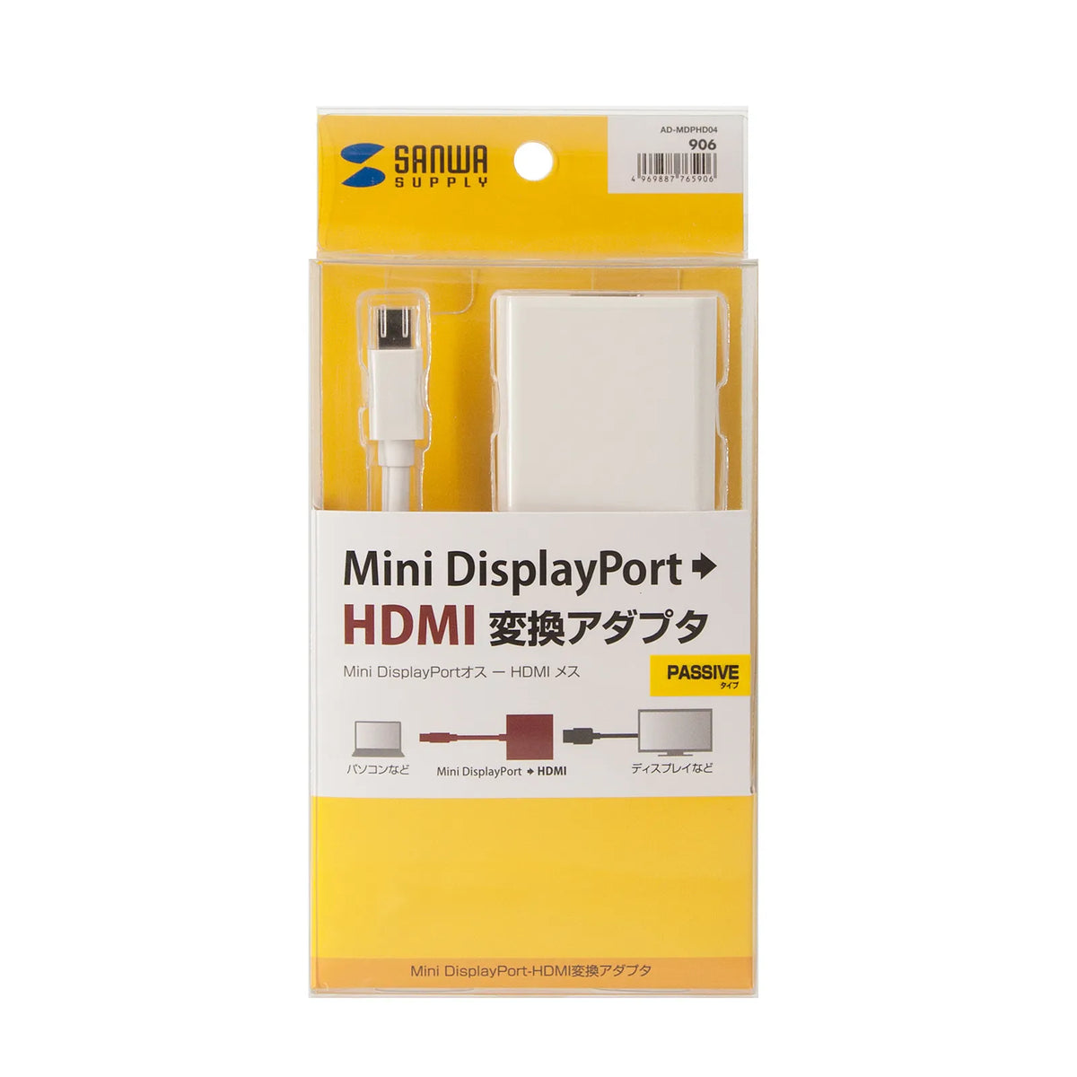 Mini DisplayPort to HDMI Conversion Adapter AD-MDPHD04