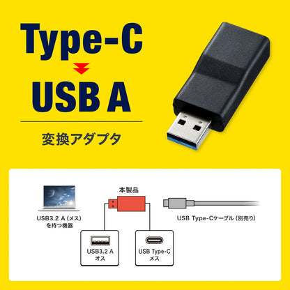 USB 3.1 A to Type-C Female Conversion Adapter AD-USB29CFA
