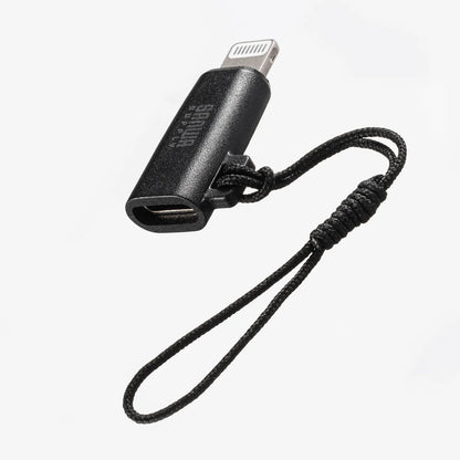 USB Type-C to Lightning Conversion Adapter (MFi Certified, with Strap, Black) AD-USB30LCFBK