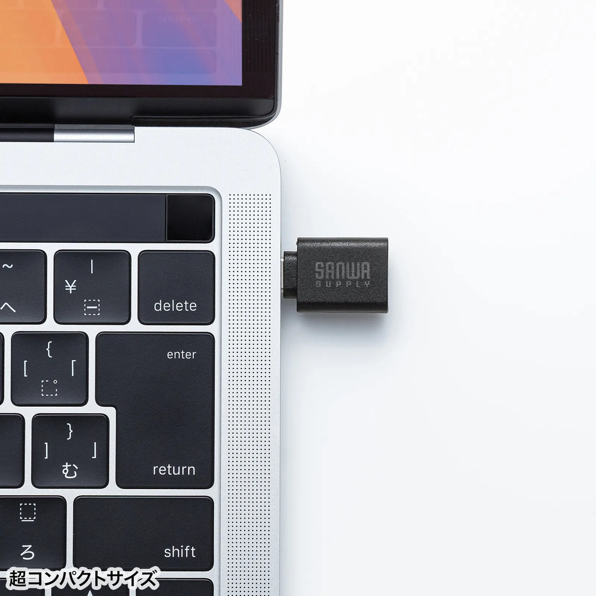USB 5Gbps Type-C Conversion Adapter (A to C, Resin Connector) AD-USB32CAF