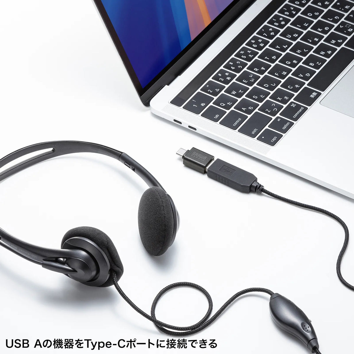 USB 5Gbps Type-C Conversion Adapter (A to C, Resin Connector) AD-USB32CAF
