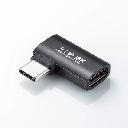 Type-C Conversion Adapter (C to C, L-shaped side insertion, 40Gbps, 240W) AD-USB35CCFLY