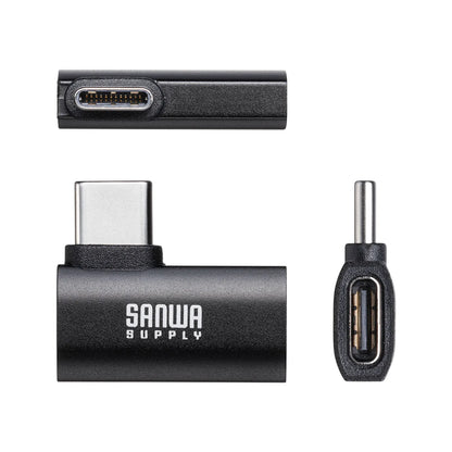Type-C Conversion Adapter (C to C, L-shaped side insertion, 40Gbps, 240W) AD-USB35CCFLY