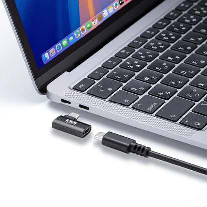Type-C Conversion Adapter (C to C, L-shaped side insertion, 40Gbps, 240W) AD-USB35CCFLY
