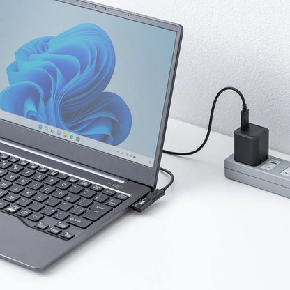 Type-C Conversion Adapter (C to C, L-shaped side insertion, 40Gbps, 240W) AD-USB35CCFLY