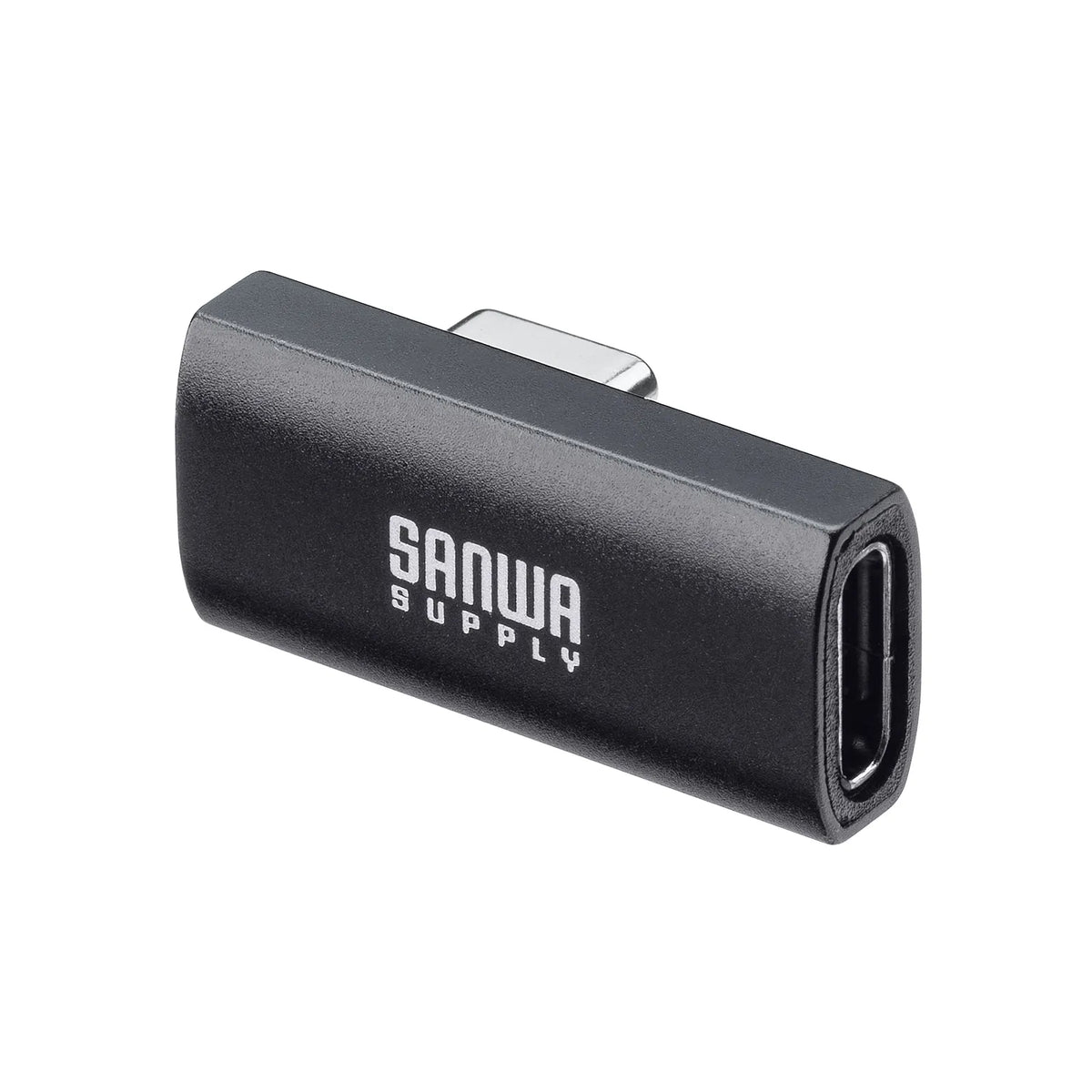 Type-C Conversion Adapter (C to C, L-shaped vertical insertion, 40Gbps, 240W) AD-USB36CCFLT