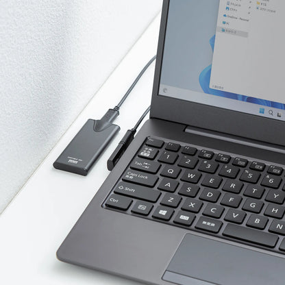 Type-C Conversion Adapter (C to C, L-shaped vertical insertion, 40Gbps, 240W) AD-USB36CCFLT