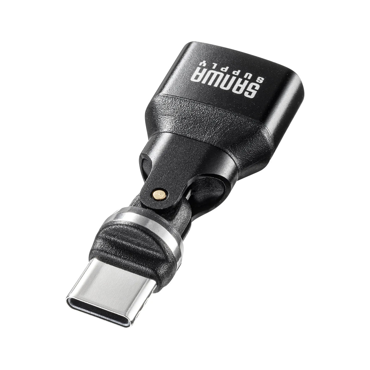 USB2.0 Type-C変換アダプタ（AtoC・540度回転） AD-USB37CAFBK