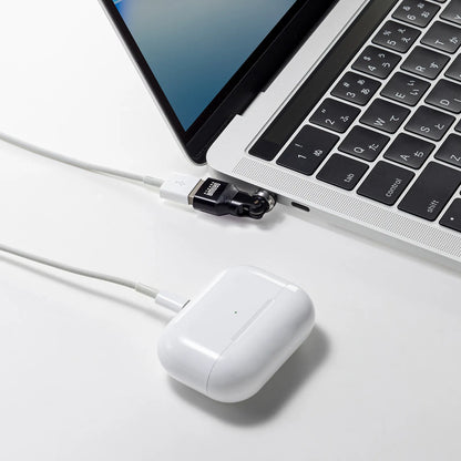 USB2.0 Type-C変換アダプタ（AtoC・540度回転） AD-USB37CAFBK