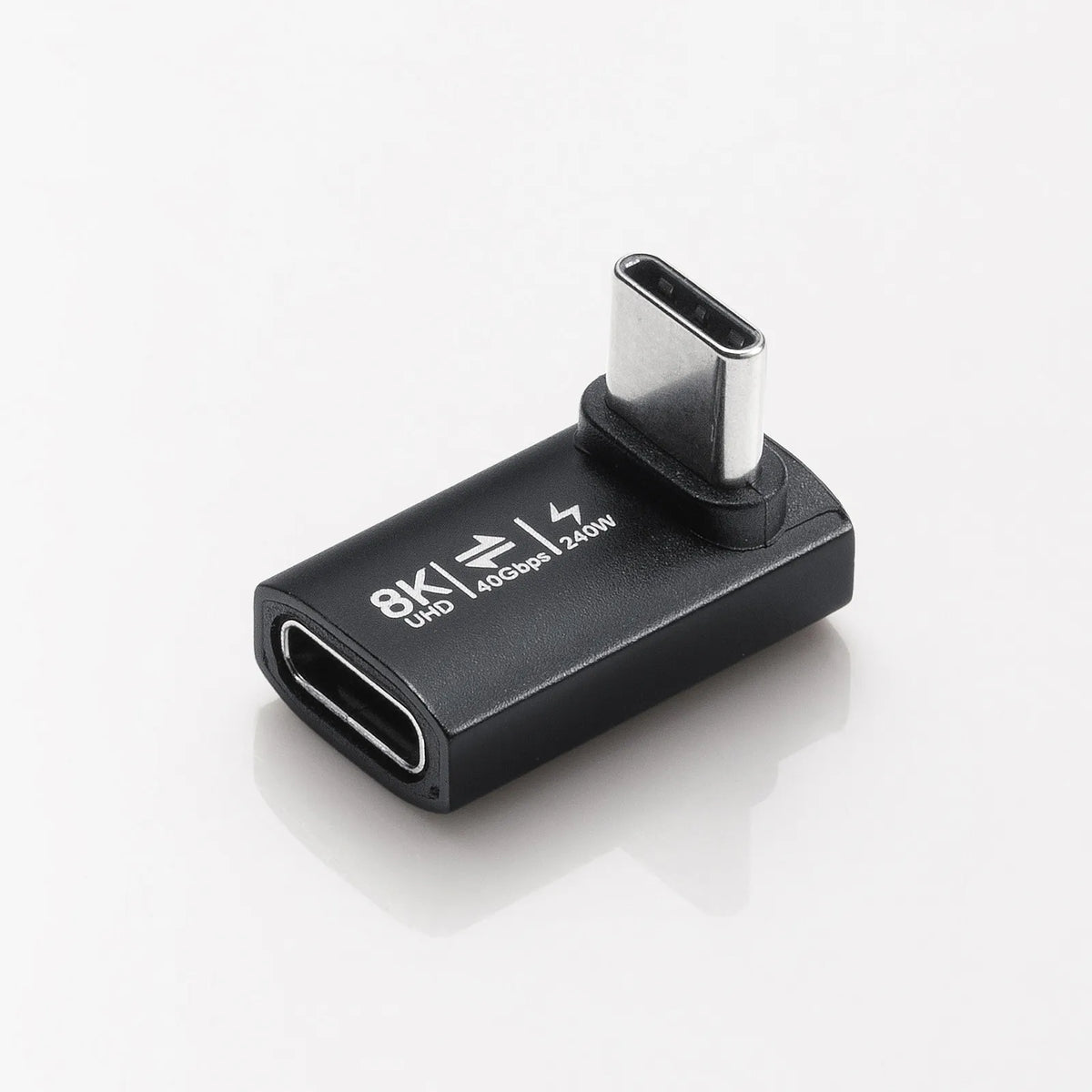 Type-C変換アダプタ（CtoC・L字垂直・40Gbps・240W） AD-USB38CCFL