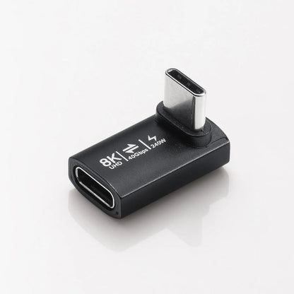 Type-C変換アダプタ（CtoC・L字垂直・40Gbps・240W） AD-USB38CCFL