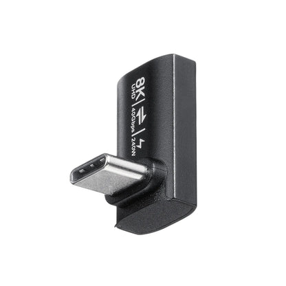 Type-C変換アダプタ（CtoC・L字垂直・40Gbps・240W） AD-USB38CCFL