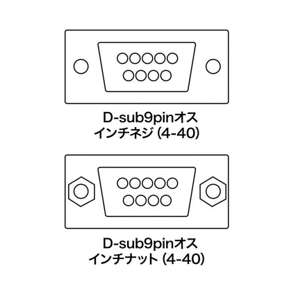 ジェンダーチェンジャー(D-sub9pinコネクタオスオス) AD9S-MMK