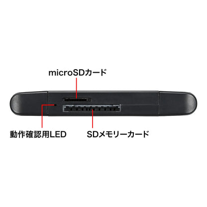 Type-C Compact Card Reader ADR-3TCMS6BK