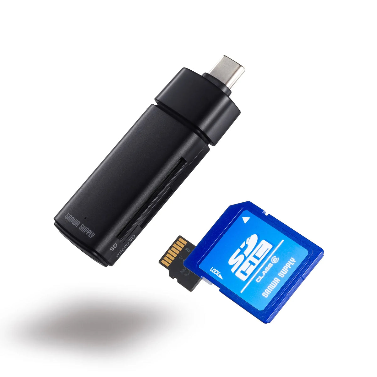 USB 5Gbps Type-C カードリーダー ADR-5TCMSD1BK
