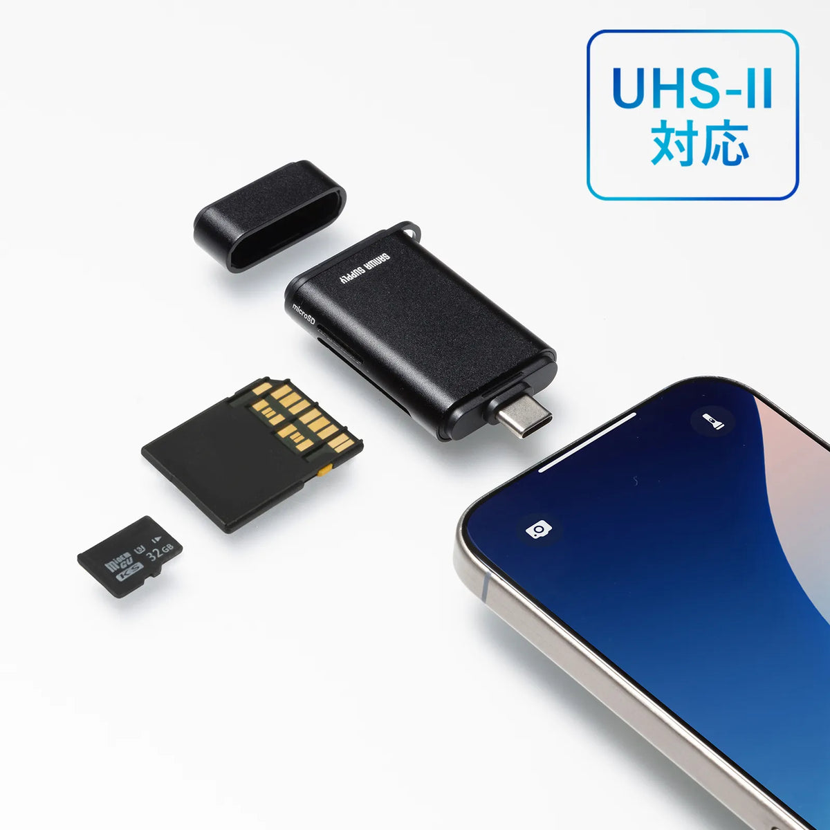 USB 10Gbps Type-C カードリーダー ADR-5TCMSD2BK