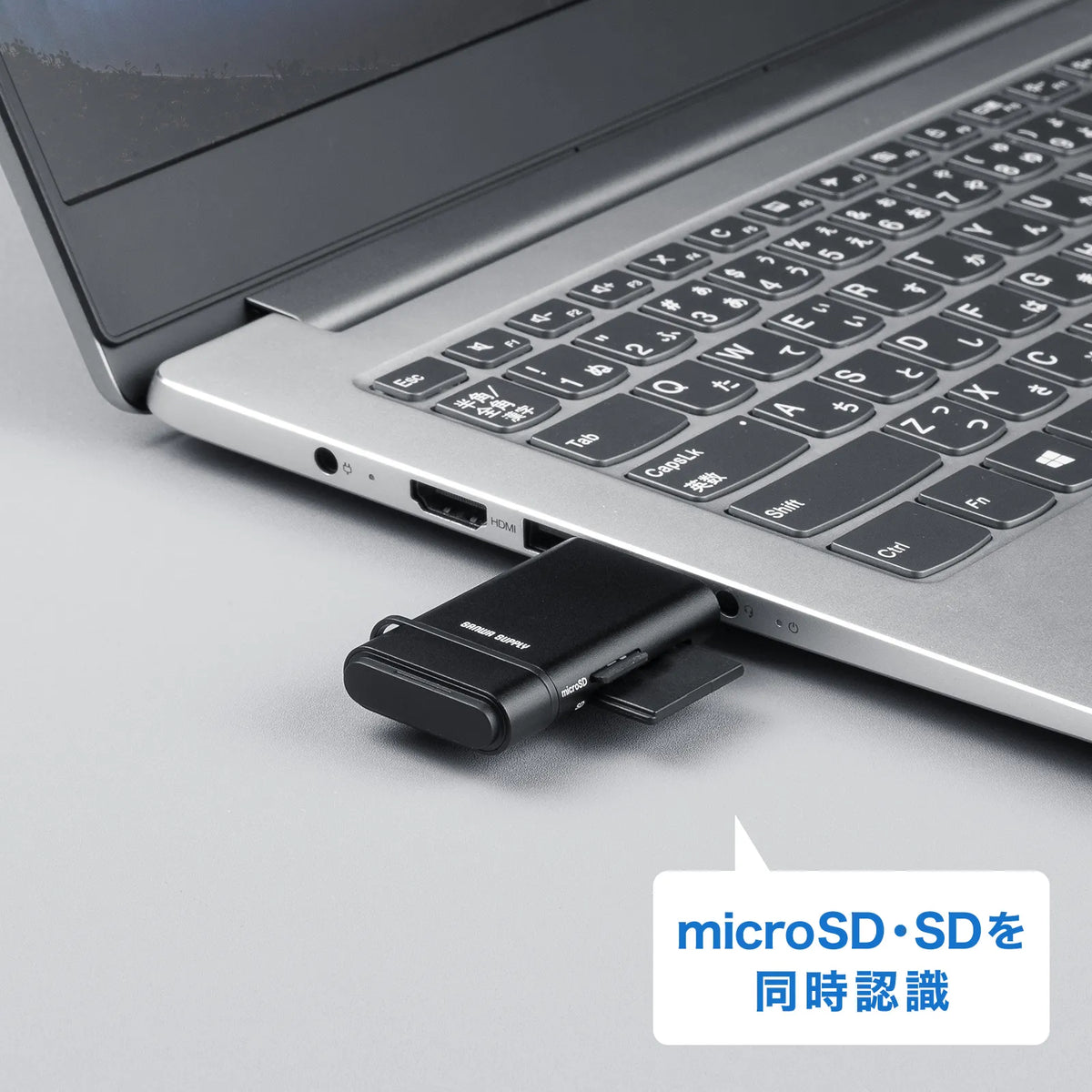 USB 10Gbps Type-C カードリーダー ADR-5TCMSD2BK