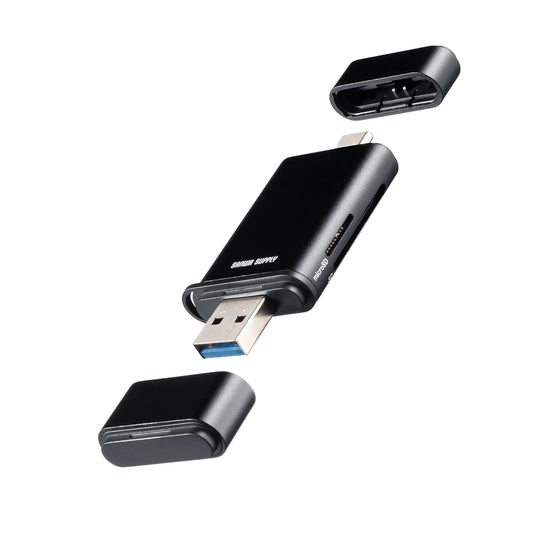 USB 10Gbps USB Type-C & USB-A Card Reader ADR-5TCMSD3BK