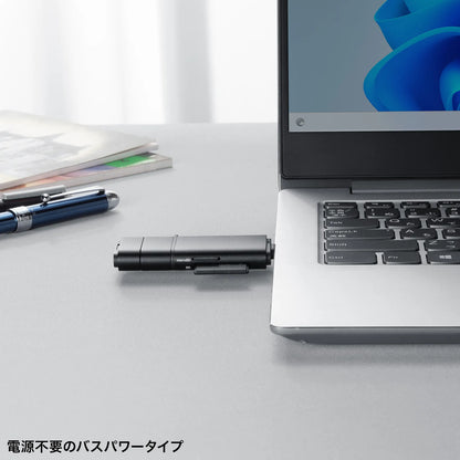 USB 10Gbps USB Type-C & USB-A カードリーダー ADR-5TCMSD3BK
