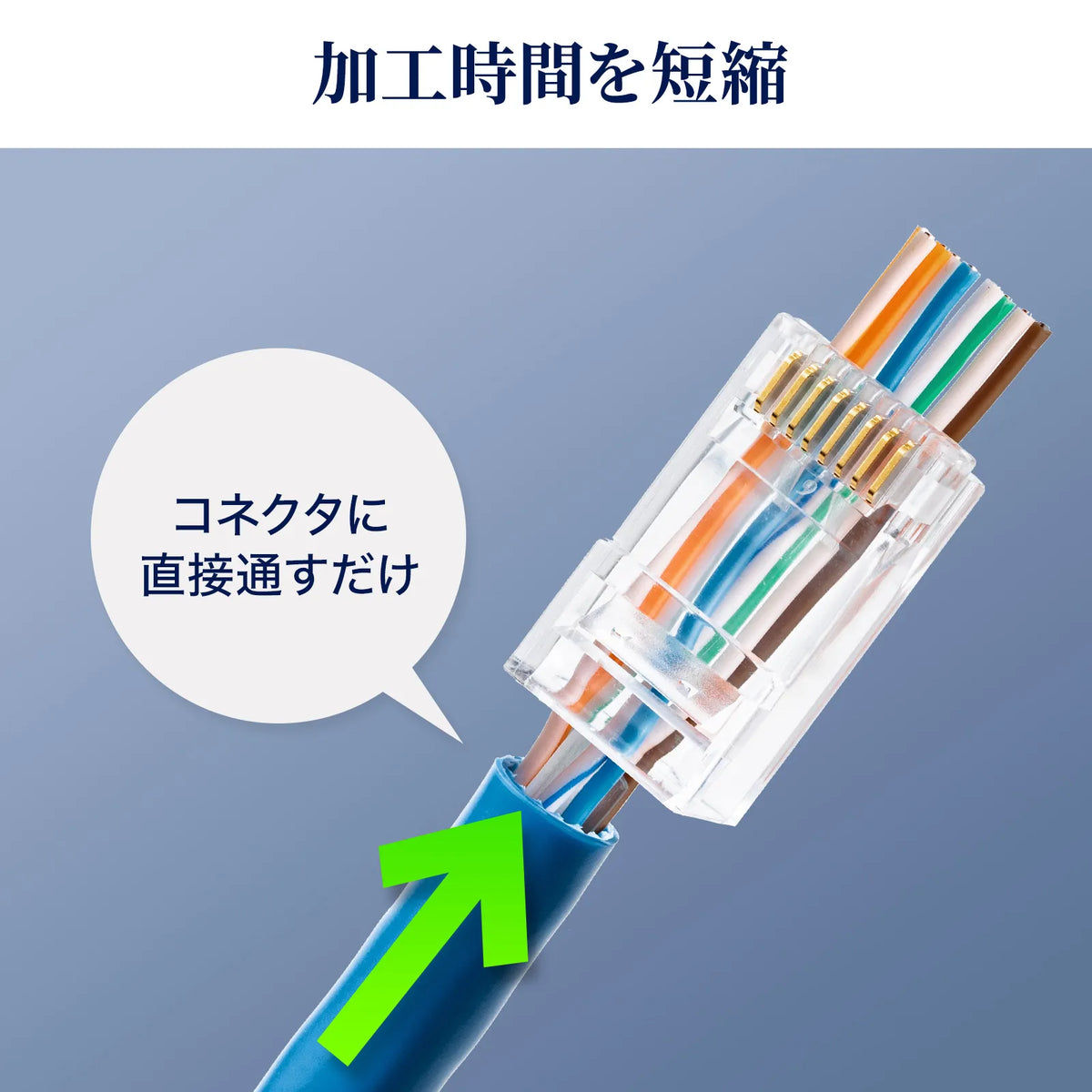Category 6A RJ-45 Connector (for solid wire) ADT-6ARJ-10