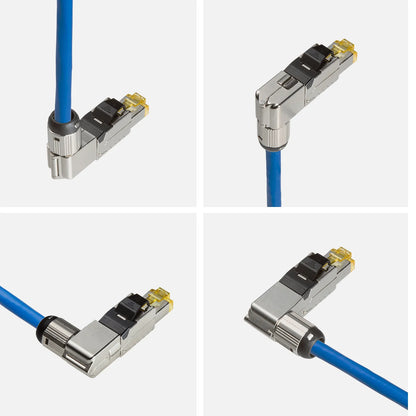 自作用RJ-45コネクタ（カテゴリ6A・STP・かしめ工具不要） ADT-6ARJFSL