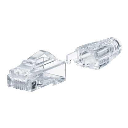 RJ-45 connector (Category 6A, through-type, V-latch, with boot) ADT-6ARJKNH-100
