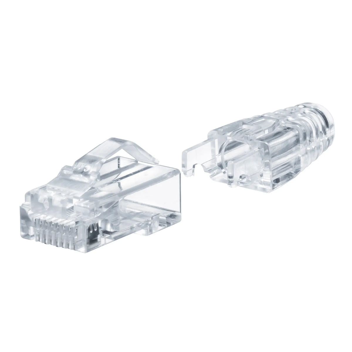 RJ-45 connector (Category 6A, through-type, V-latch, with boot) ADT-6ARJKNH-10
