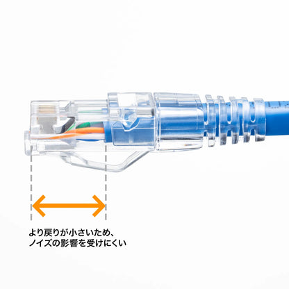 RJ-45 connector (Category 6A, through-type, V-latch, with boot) ADT-6ARJKNH-10