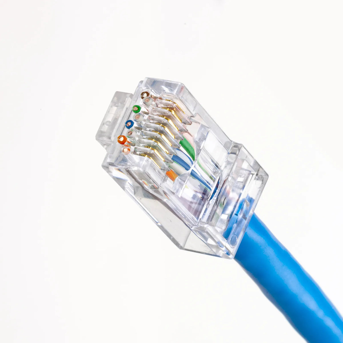 RJ-45 connector (Category 6, through-type, compatible with both solid and stranded wires) ADT-6RJKN-100