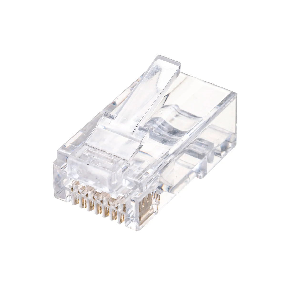 RJ-45 connector (Category 6, through-type, compatible with solid and stranded wires) ADT-6RJKN-10