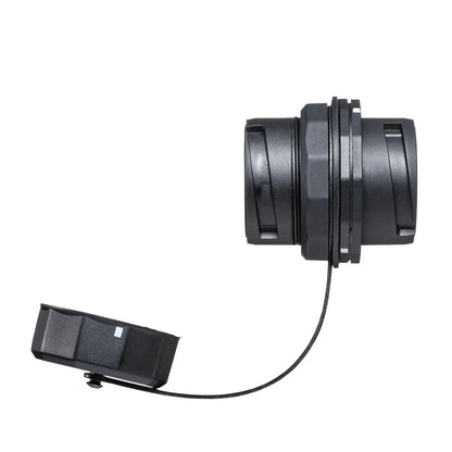 Panel-mount compatible RJ-45 relay adapter (Category 6A, STP, waterproof and dustproof) ADT-EX-6ASTPWPC