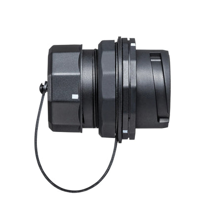 Panel-mount compatible RJ-45 relay adapter (Category 6A, STP, waterproof and dustproof) ADT-EX-6ASTPWPC