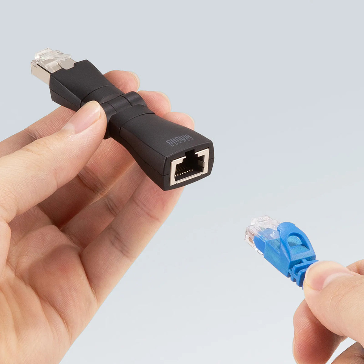 RJ-45 回転式アダプタ（Cat6A・STP） ADT-RJ6A-3D