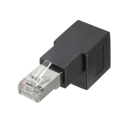 RJ-45L type conversion adapter (bottom outlet, Category 6A STP) ADT-RJ6A-LD
