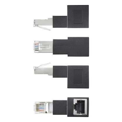 RJ-45L type conversion adapter (bottom outlet, Category 6A STP) ADT-RJ6A-LD