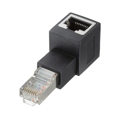 RJ-45L type conversion adapter (bottom outlet, Category 6A STP) ADT-RJ6A-LD