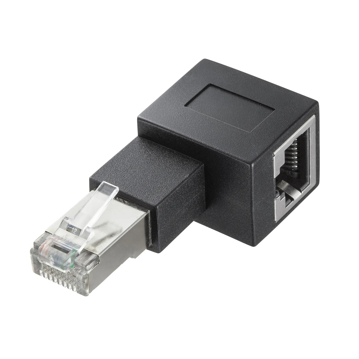 RJ-45L type conversion adapter (left-side output, Category 6A STP) ADT-RJ6A-LL