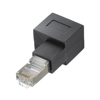 RJ-45L type conversion adapter (left-side output, Category 6A STP) ADT-RJ6A-LL