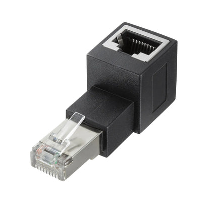 RJ-45L型変換アダプタ(上出し カテゴリ6A STP) ADT-RJ6A-LU